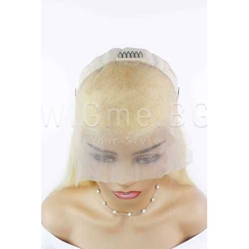 Дълга руса лейс фронт перука от ЕСТЕСТВЕН косъм - Флавия