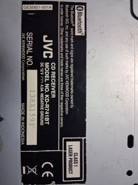 Casetofon JVC KD-R741BT