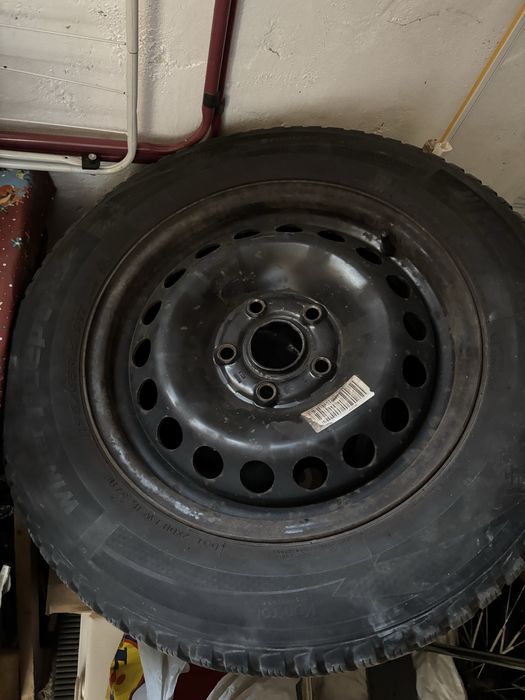 Set Jante 15 plus anvelope iarna 195 65 15 si capace - 5x112 | VW, Skoda, Seat