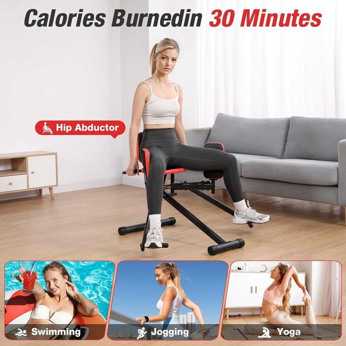 WARMOUNTS Машина за домашен фитнес, тренажор за бедра и седалище