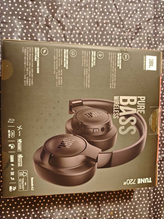 Слушалки JBL TUNE 720bt, Черни