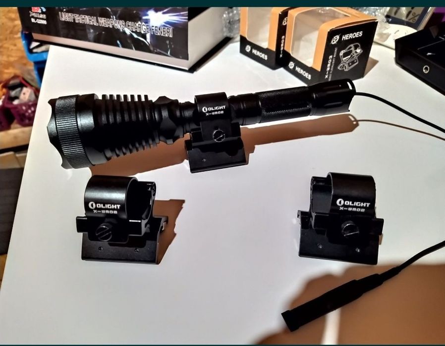 Suport magnetic OLIGHT pentru prindere lanterna, camping, vanatoare