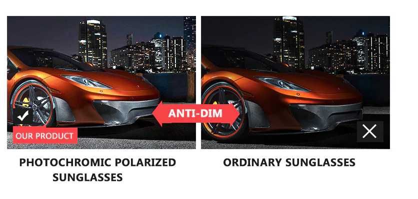 Класически модел слънчеви очила стил Aviator, поляризация