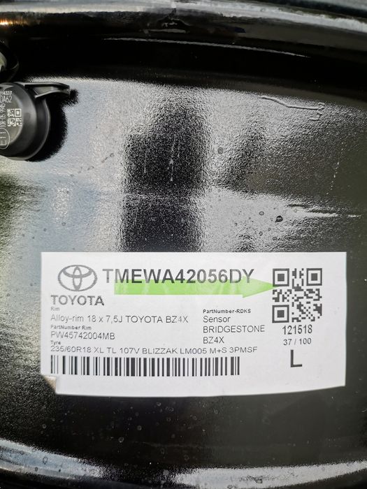 Джанти Toyota bz4x rav4 18