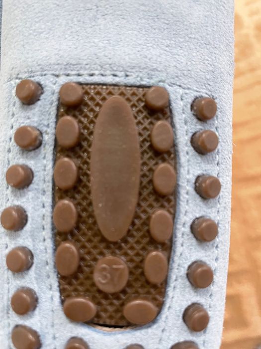 Обувь Мокасины голубого цвета