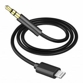Cablu auxiliar cu mufa jack si iphone lightning pentru auto sau casti