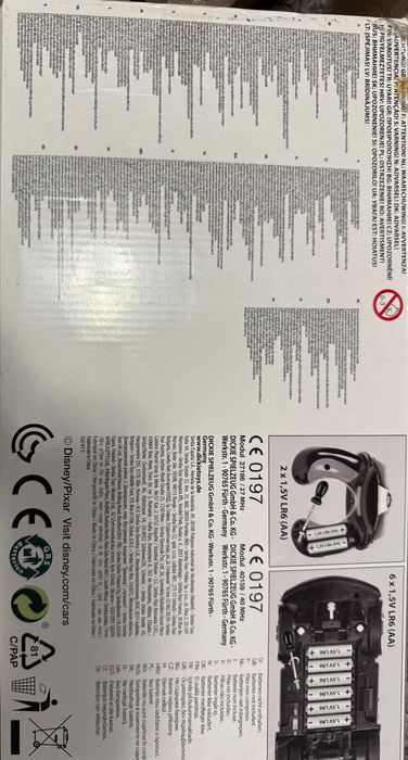 Red Disney cars cu telecomandă și funcție stropire cu apă!