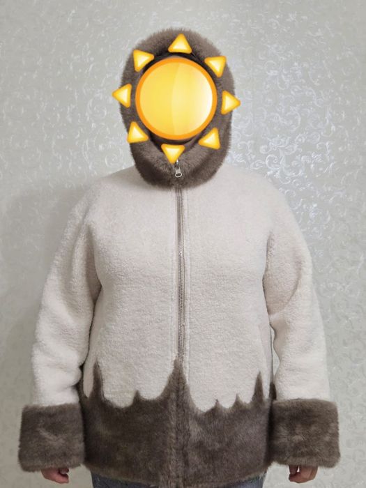 Тёплая дублёнка двухсторонний