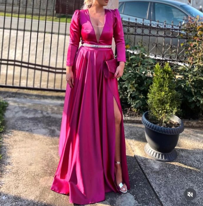 Rochie elegantă fucsia