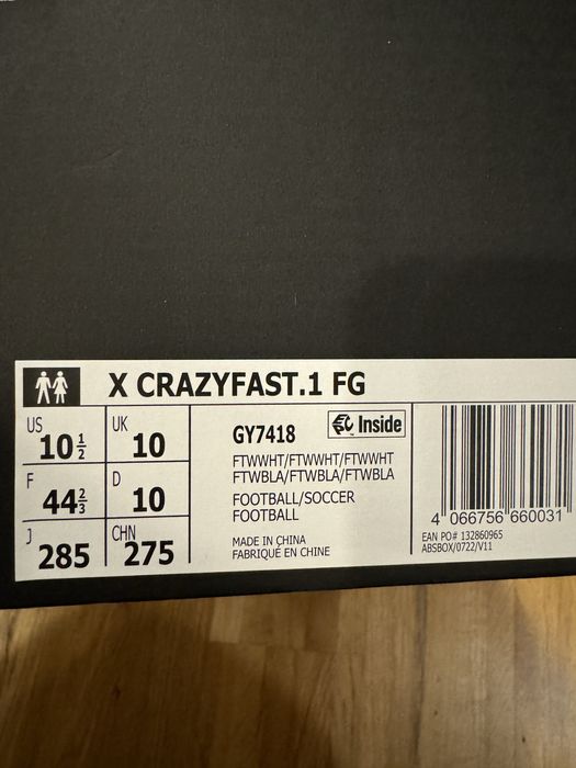 Adidas Crazyfast X.1 FG 44/23
