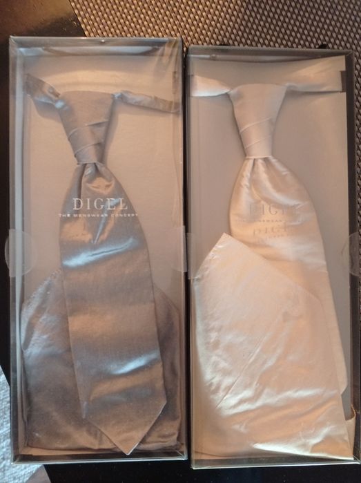 Digel set cravata cu batista rever,sigilate ,doua seturi germania