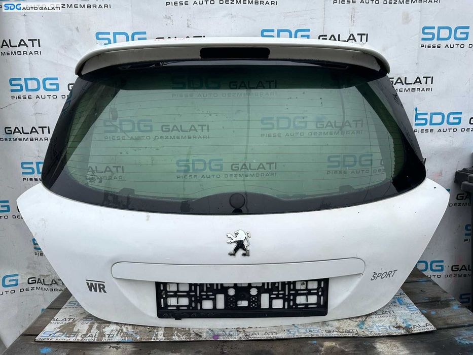 Haion Hayon Portbagaj Dezechipat cu Luneta Peugeot 207 Coupe 2006 - 2014 [X3170]