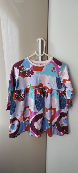 Летни дрешки, момиче, рокля зайче, 98 размер