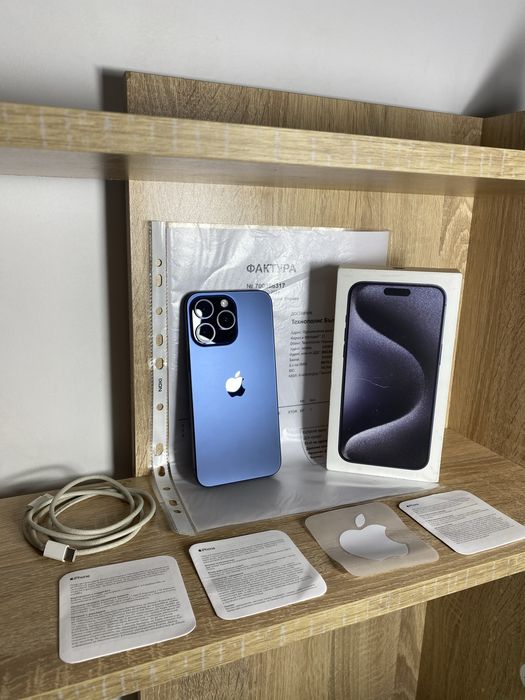 КАТО НОВ Iphone 15 pro max 256gb 100%