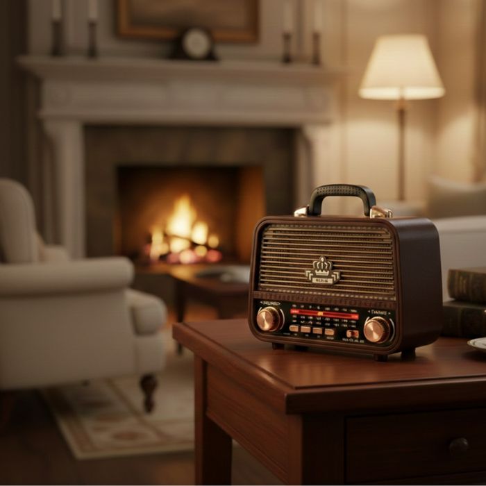 Винтидж радио MEIER MD-1308BT - ретро дизайн с модерни функции
