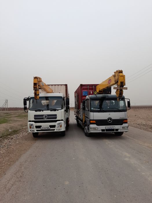 Услуга кран манипулятор хизмати, кран 7тонна машина 10тоннали