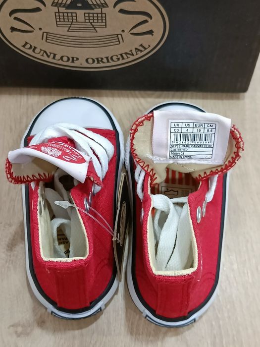 Pantofi copii Dunlop original canvas high Nr 19
