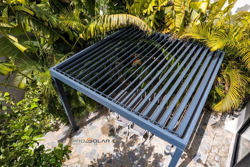 Pergola BIOCLIMATICA retractabila CLUJ all season terase winter-garden
