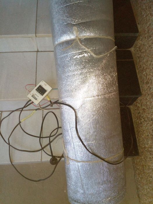 Продаётся тёплый пол 5 метров вместе с регулятором температуры