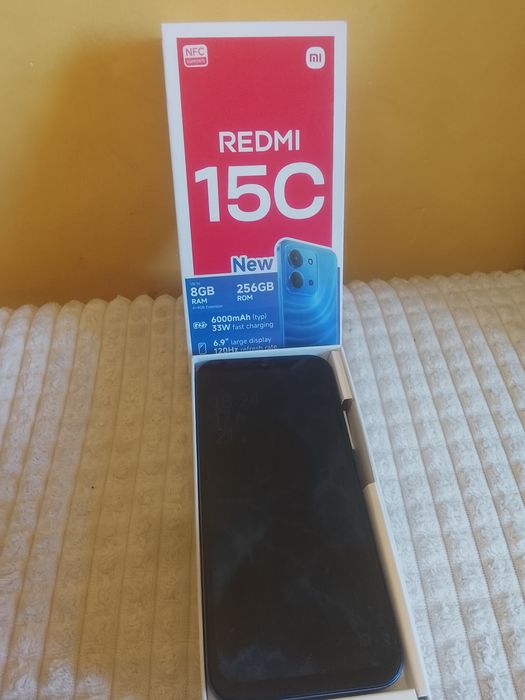 Продавам телефон redmi 15c като нов използван е само един месец