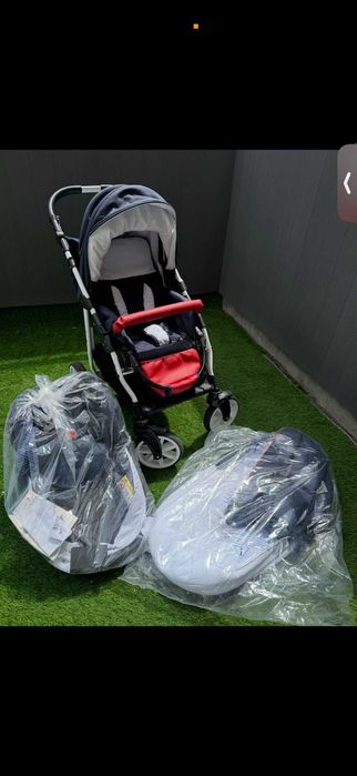 Vând căruț 3 în 1. Landoul și scoică sunt noi (nefolosite).