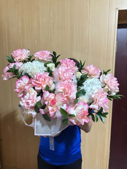 Свежий букет из роз