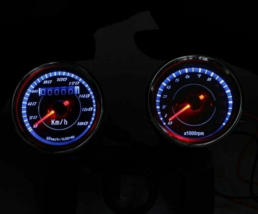 Bord moto kilometraj vitezometru turometru ceasuri motocicleta