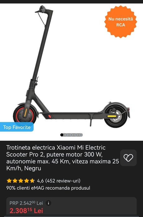 Trotinetă Electrica Xiaomi Mi 2