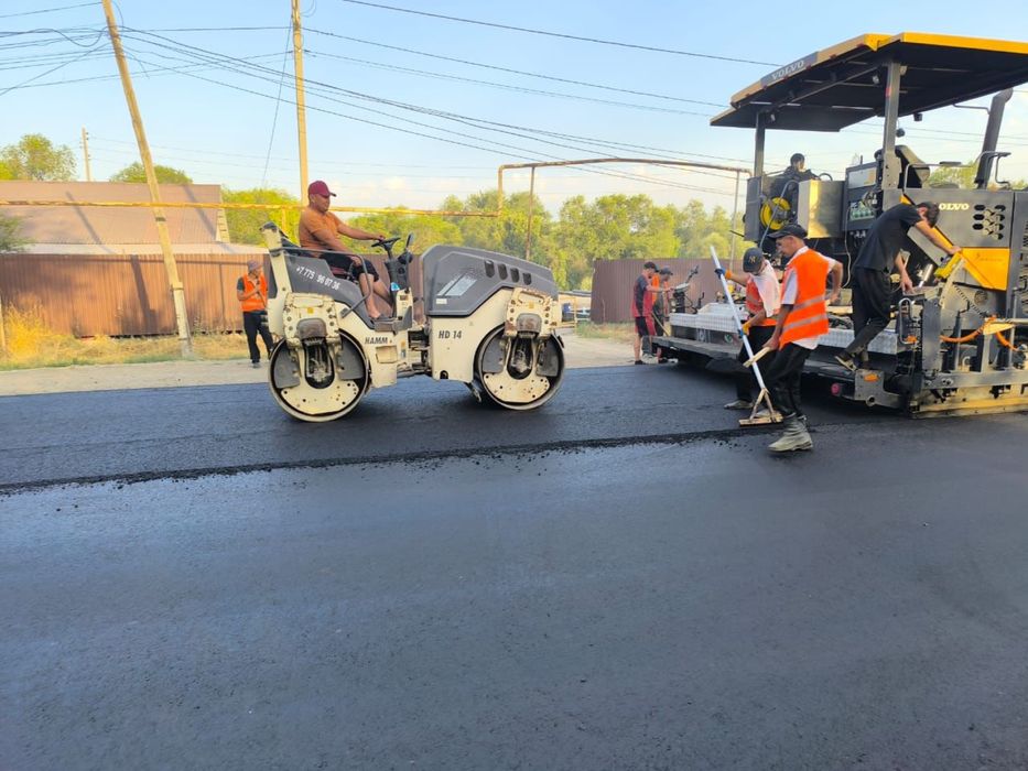Асфальт Асфальтирование Укладка Асфальта