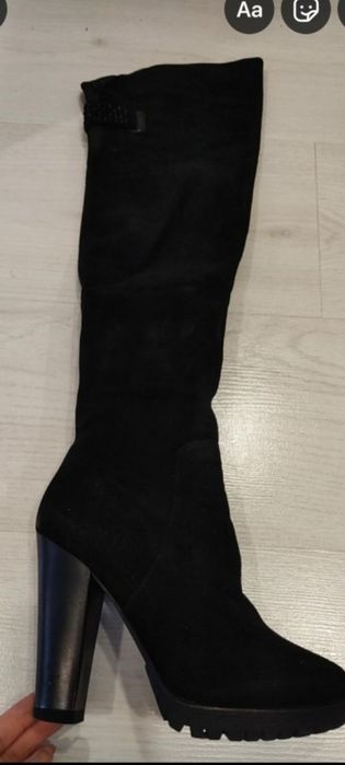 Продам замшевые сапоги натуральные