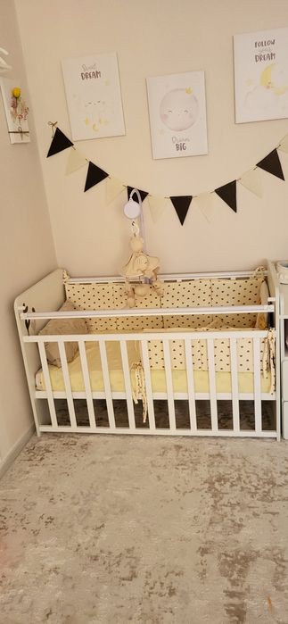 Манеж детская, тумба, матрас