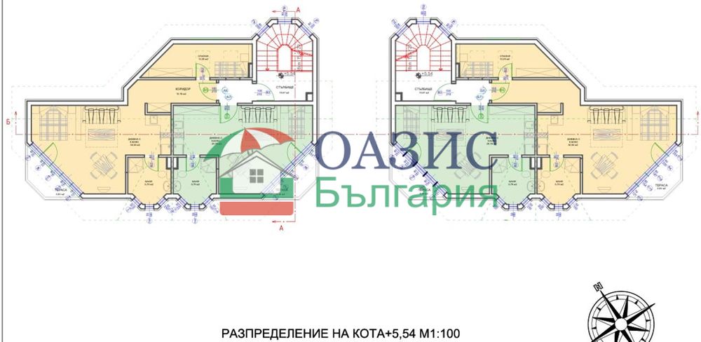 Студио с морска гледка в комплекс "Свети Никола Бутик", Кошарица, 66.43 кв.м., #34348872