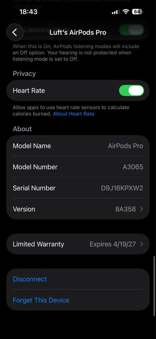Vand airpods pro 3