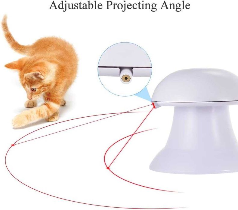 Котешка интерактивна играчка 2 в 1 акумулаторна