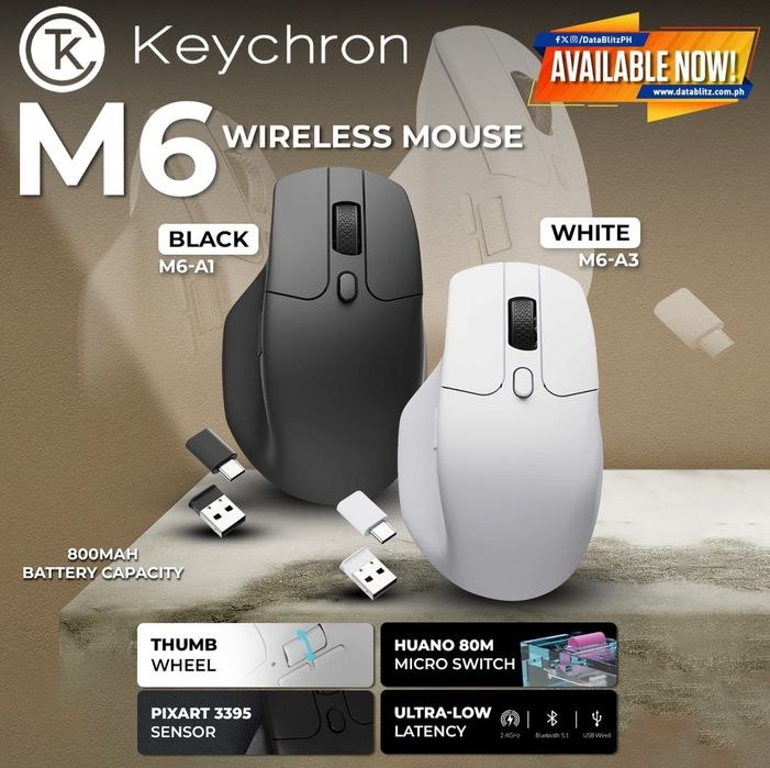 Keychron M6 4k СКИДКА Беспроводная мышка/мышь