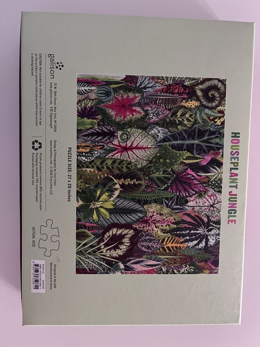 Пъзел Housplant jungle на galison, 1000 части