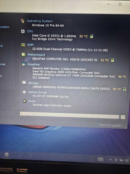 Laptop Asus K56 i5 ssd Video Dedicat