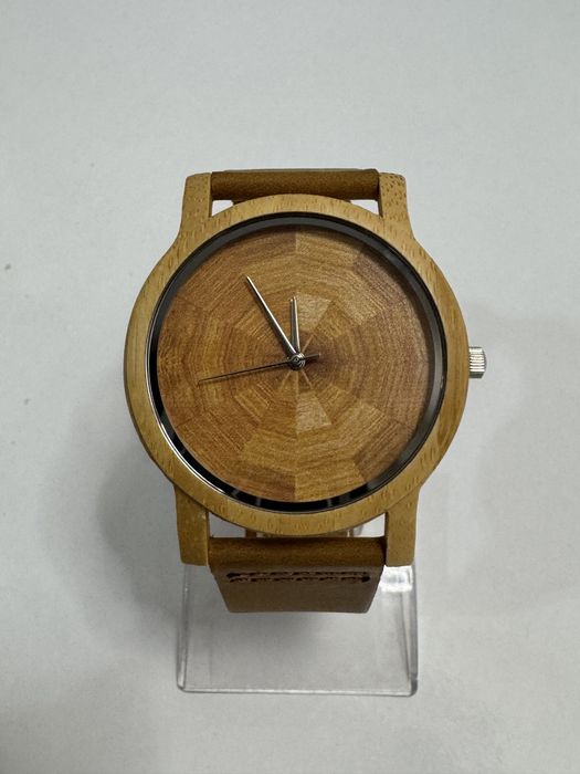 Ceas barbati din lemn Bambus, Vavona.