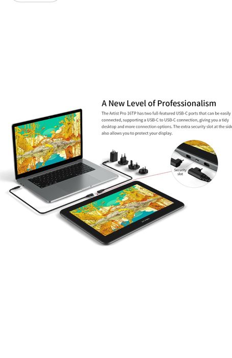 Tableta grafica XPPen Artist Pro 16TP 4K, sigilata transport inclus