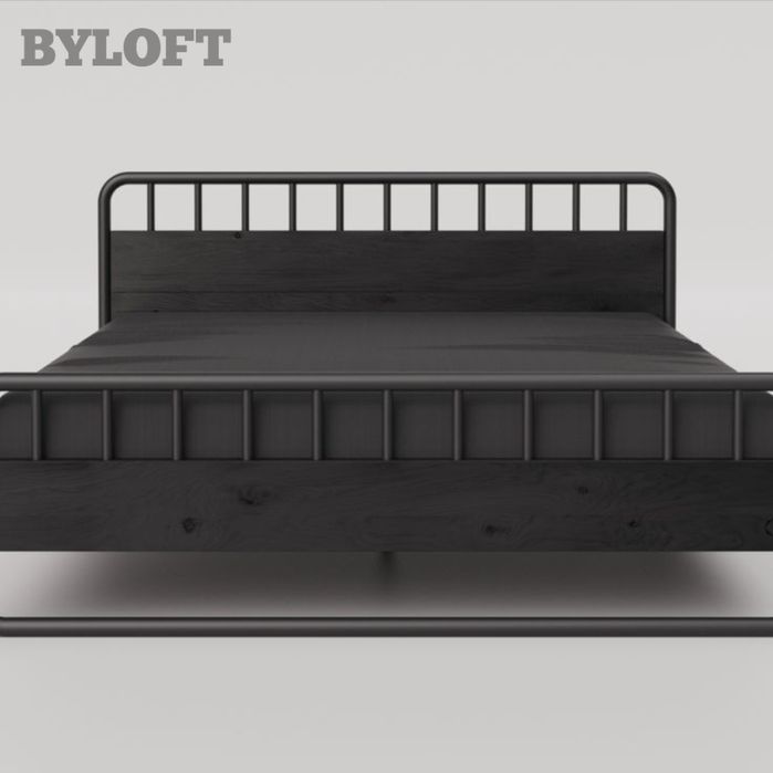 Кровать ИТАЛЬЯНСКАЯ в лофт дизайна, Двуспальная кровать,  Разборная