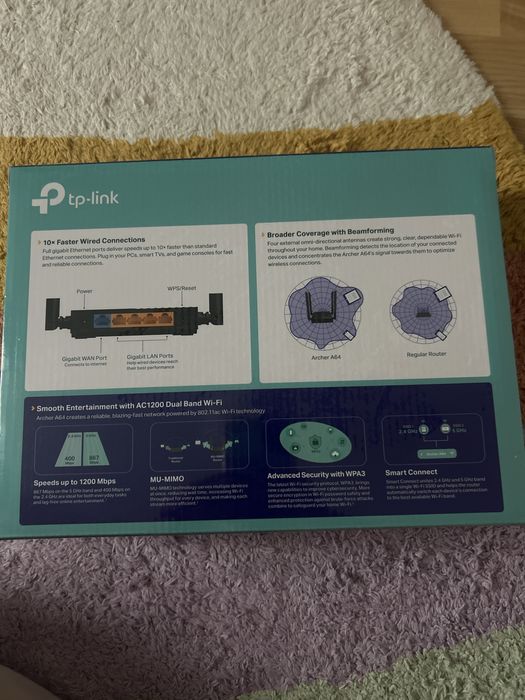 Router wireless TP-Link Archer A64 AC 1200 nou si sigilat
