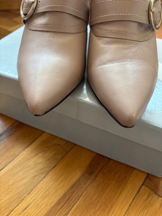 Дамски обувки на ток – Hotic – естествена кожа – 37 номер