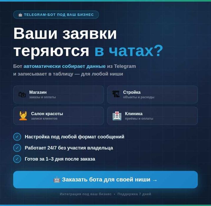 Telegram-бот для бизнеса