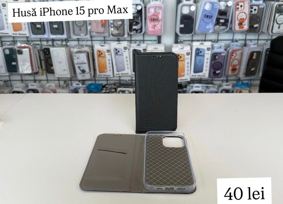 Husa tip carte 15 pro max