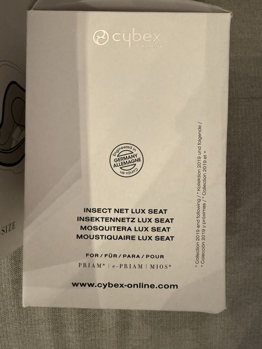 Cybex husa vara + Cybex plasa tantari, noi, cutii originale