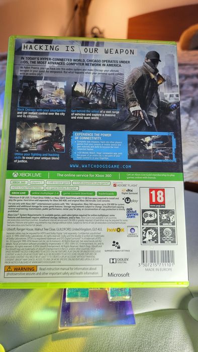 Watchdogs Xbox 360