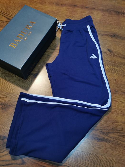 Pantaloni trening Adidas damă M – albastru, lungi, sport & casual