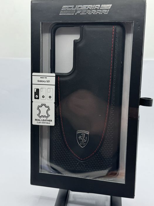 Husa Mercedes-Benz/ Ferrari Samsung S21 Piele 2 buc