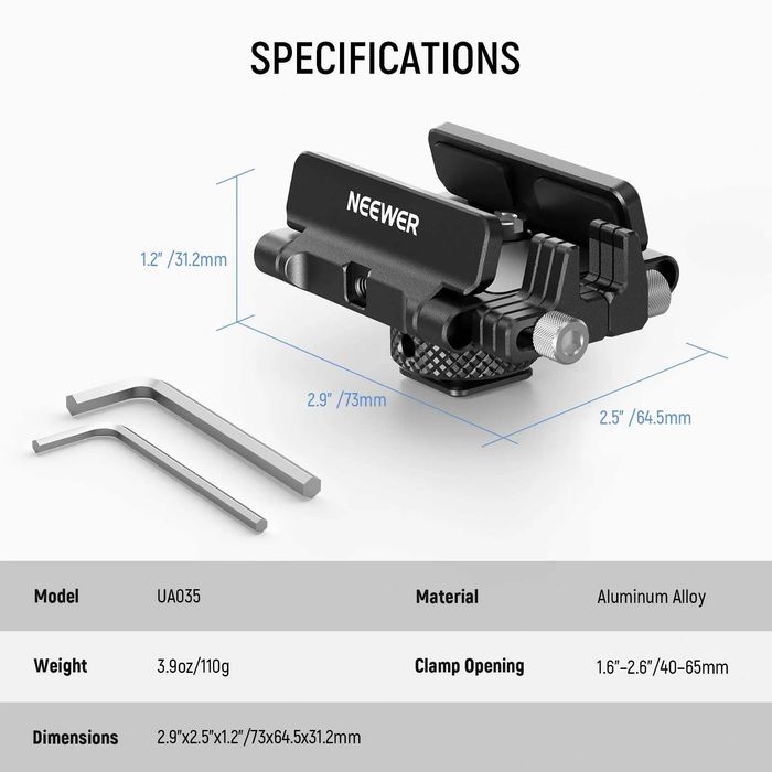 NEEWER UA035 Mount Bracket SSD Holder, държач за SSD
