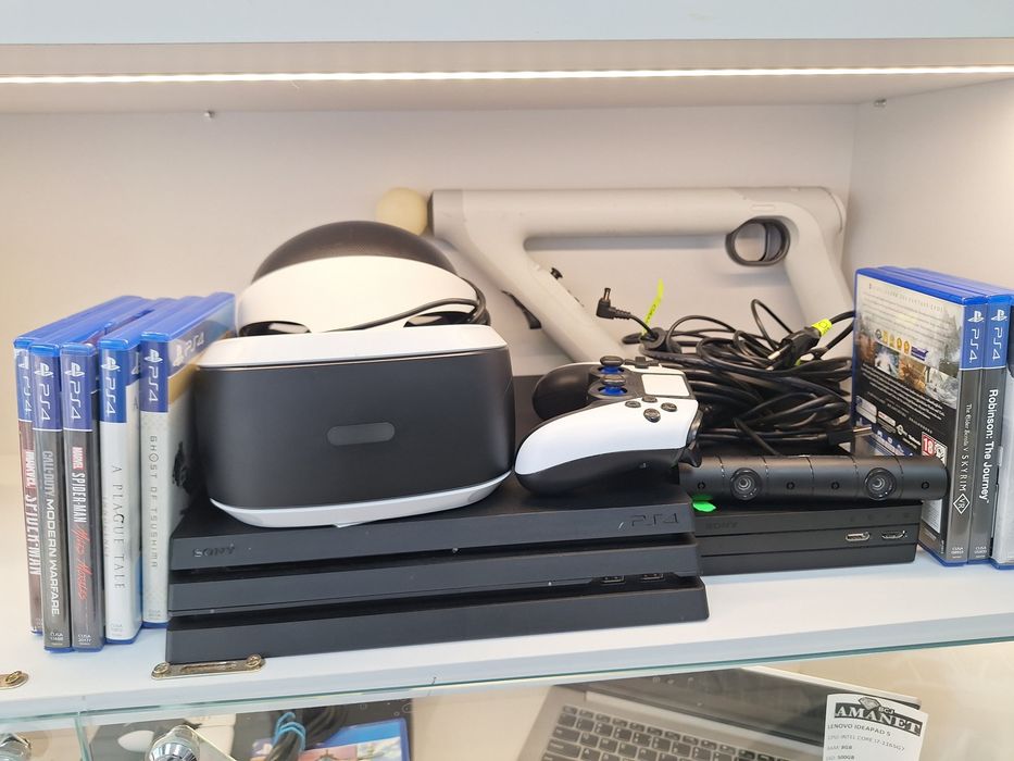 Playstation 4 Pro 1TB, Ochelari Vr,Aim controller,camera Plus jocuri